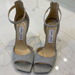 Jimmy Choo Glitter Heels, Size 8